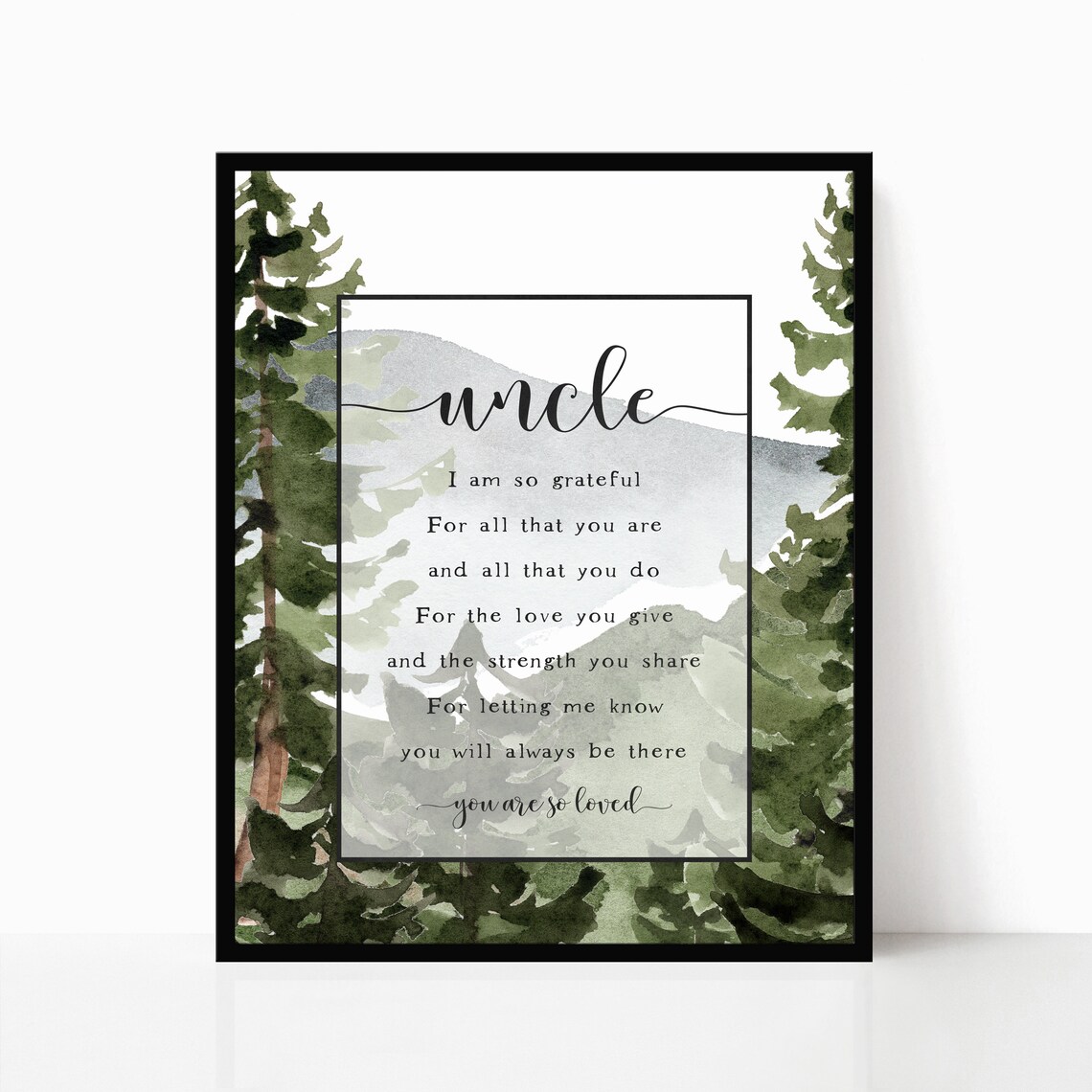 Instant Uncle Quote Art Print, Father's Day Gift - Image 5