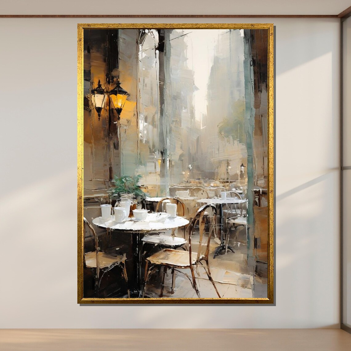 Parisian Cafe Cozy Coffee Shop Travel Poster