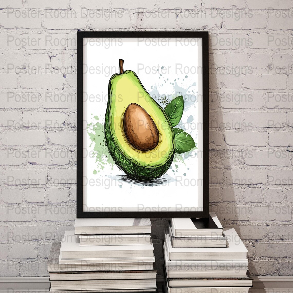 Avocado Art Print Kitchen Wall Decor Avocado Illustration Healthy Lifestyle Art Modern Kitchen Art Foodie Gift