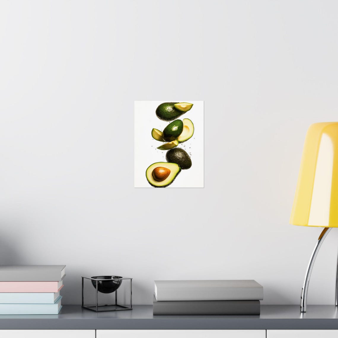 Floating Avocado Halves Modern Photo Kitchen Wall Decor Poster - Image 3