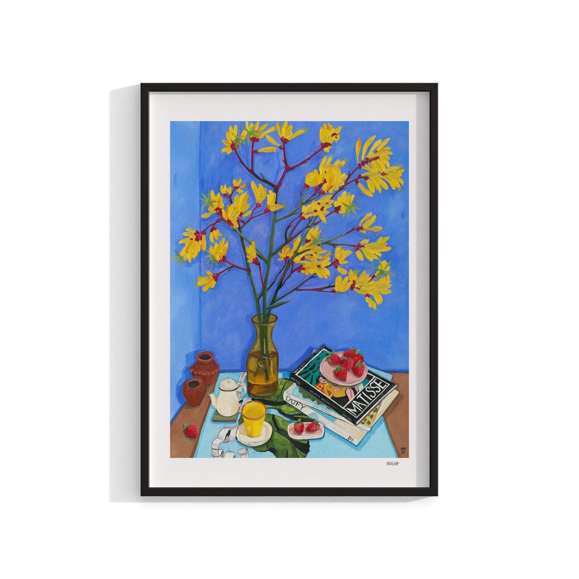 Still Life Floral Print, Australian Kitchen Decor