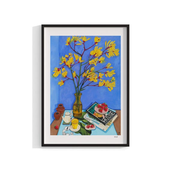 Still Life Floral Print, Australian Kitchen Decor
