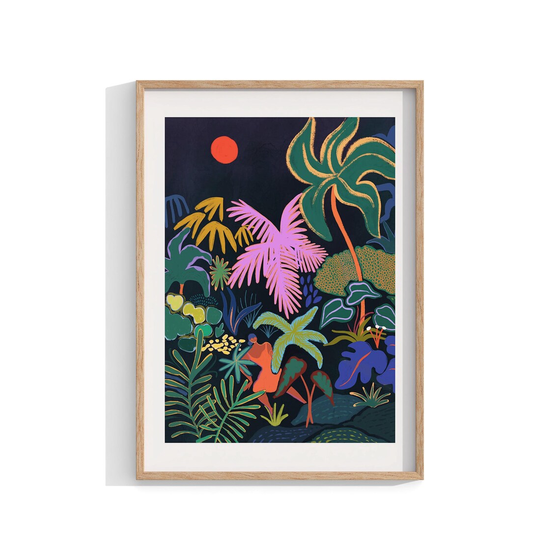 Boho Abstract Landscape Wall Art Print