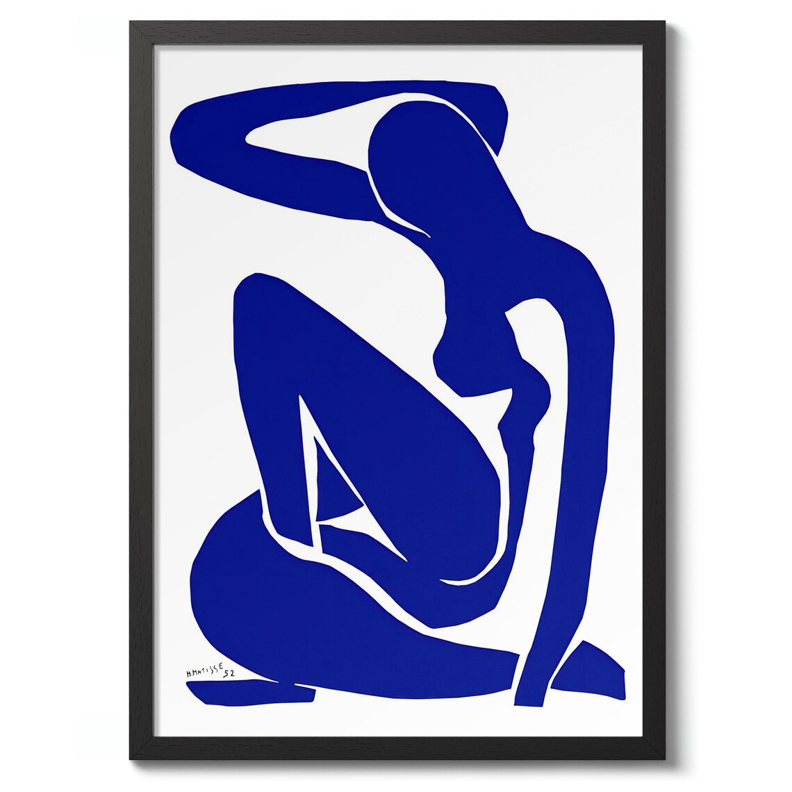 Blue Nude by Henri Matisse 1952 Cutout Abstract Figure Art Print