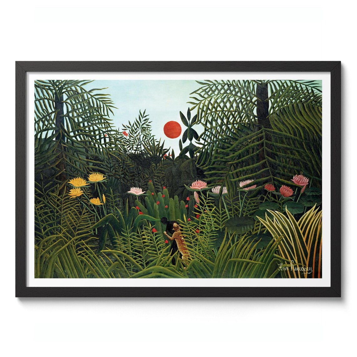 Virgin Forest By Henri Rousseau Landscape Print Naive Primitivism Poster Art Decor Tropical Wall