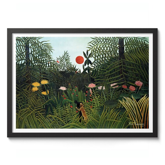 Virgin Forest By Henri Rousseau Landscape Print Naive Primitivism Poster Art Decor Tropical Wall