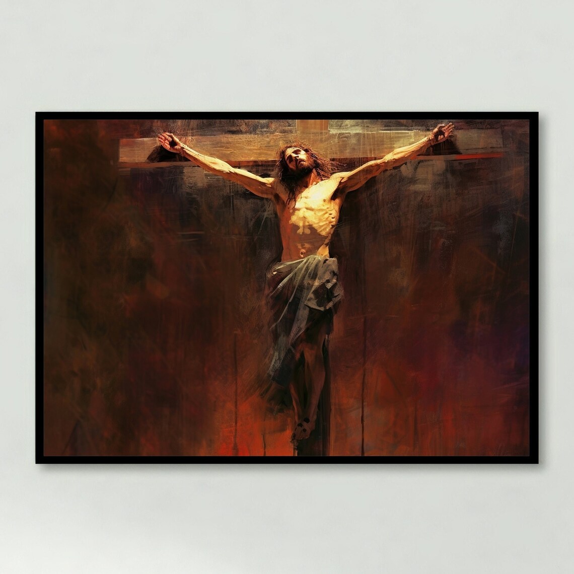 Jesus Christ Crucifixion - Spiritual Wall Art Print