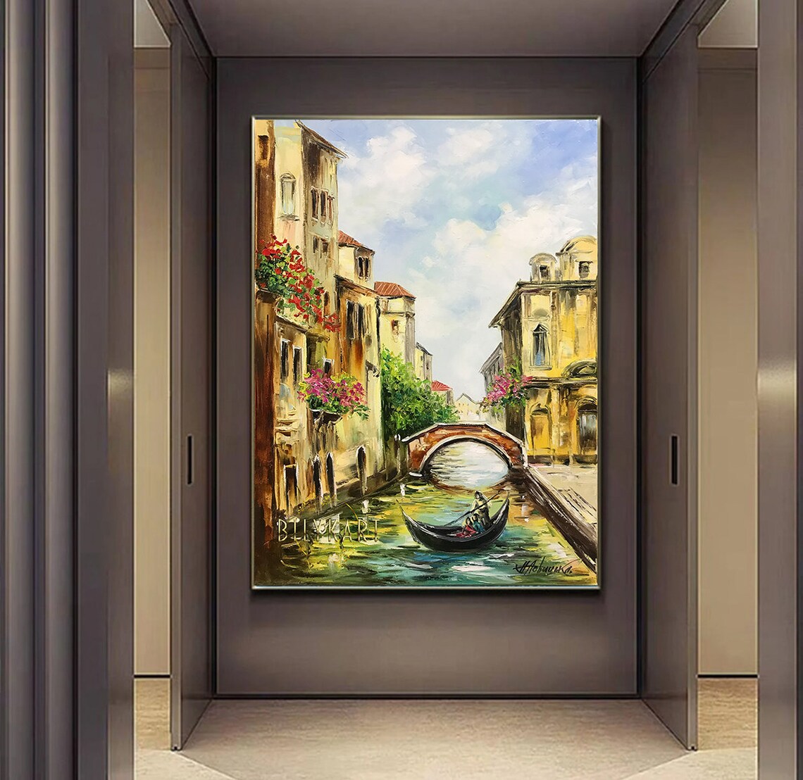 Venice, Italy Oil Painting, Venetian Landscape Art Print - Image 2