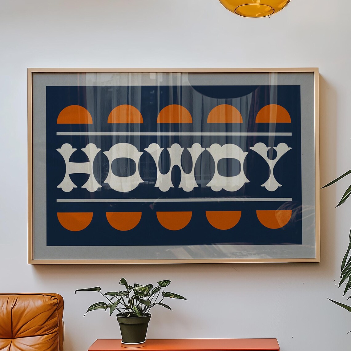 Howdy Western Home Decor Art Print, Rustic Wall - Image 3