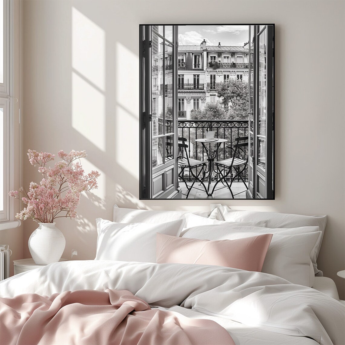 Paris City View From Balcony, Elegant Travel Poster - Image 3