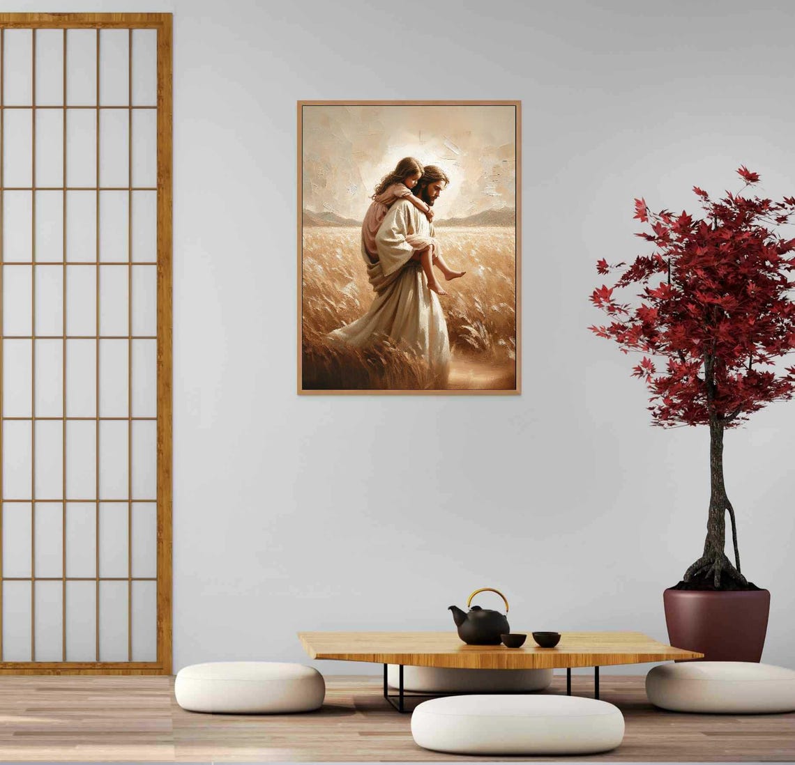 Jesus The Savior Christian Watercolour Art - Image 5