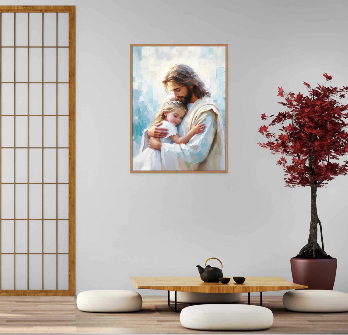 Jesus And Girl, Christian Wall Art Print - Image 5