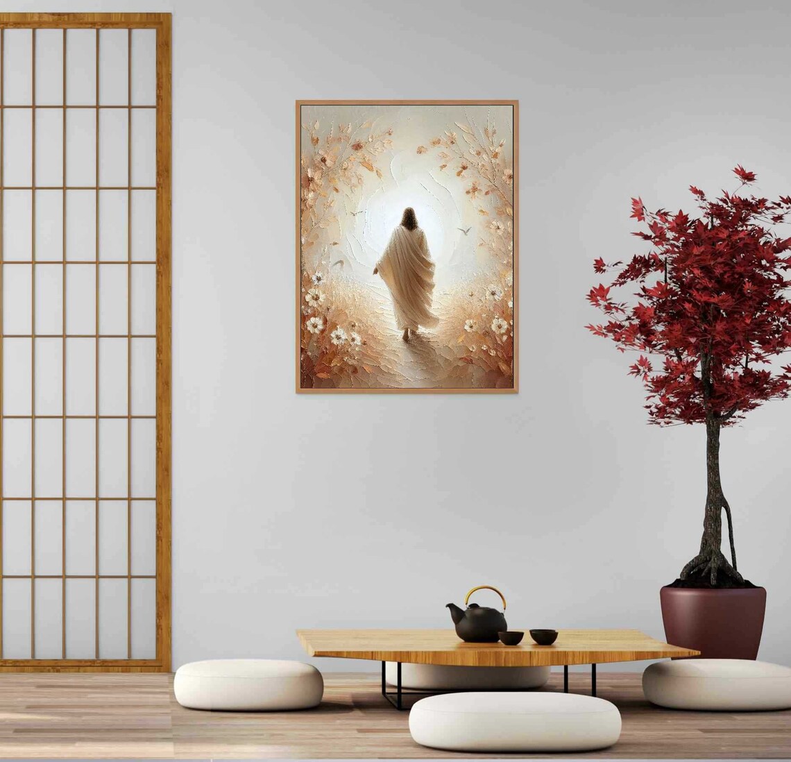Jesus Leaves The 99 Christian Watercolor Art - Image 5