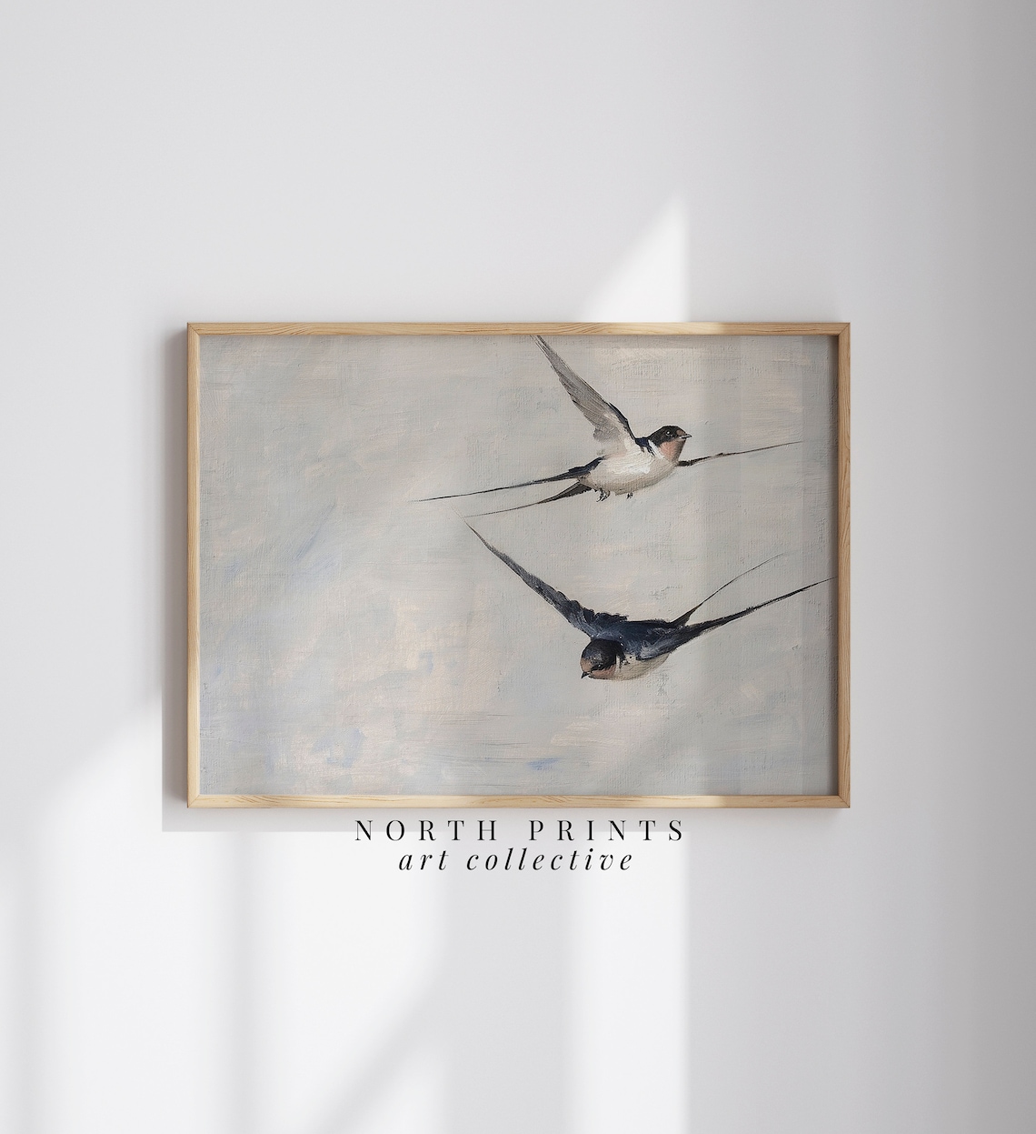 Birds Painting Farmhouse Nursery Art Print - Image 3