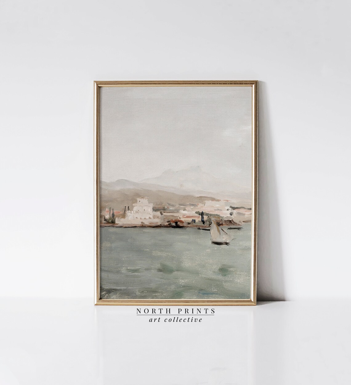 Mediterranean Coastline Vintage Summer Travel Poster - Image 4
