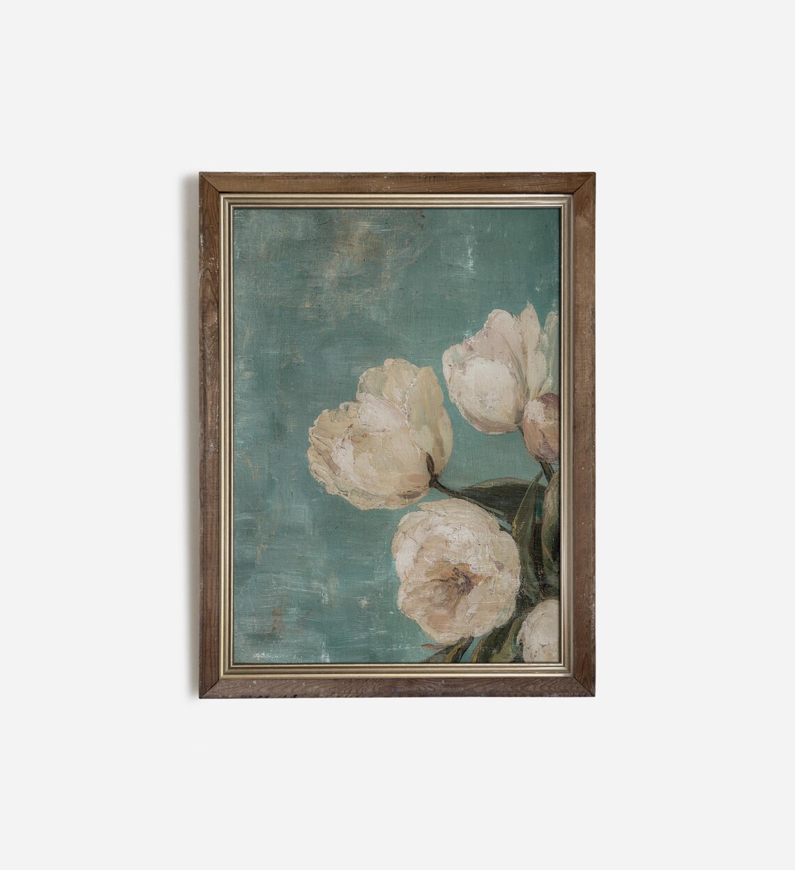 Tulip Oil-Painting Botanical Art Print, Rustic Floral - Image 2