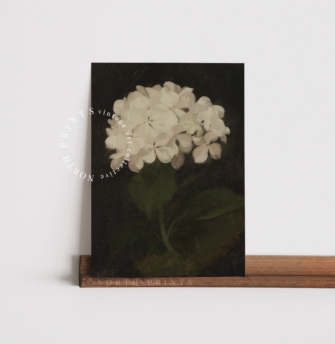 Hydrangea Painting Vintage Botanical Flower Art Print - Image 4