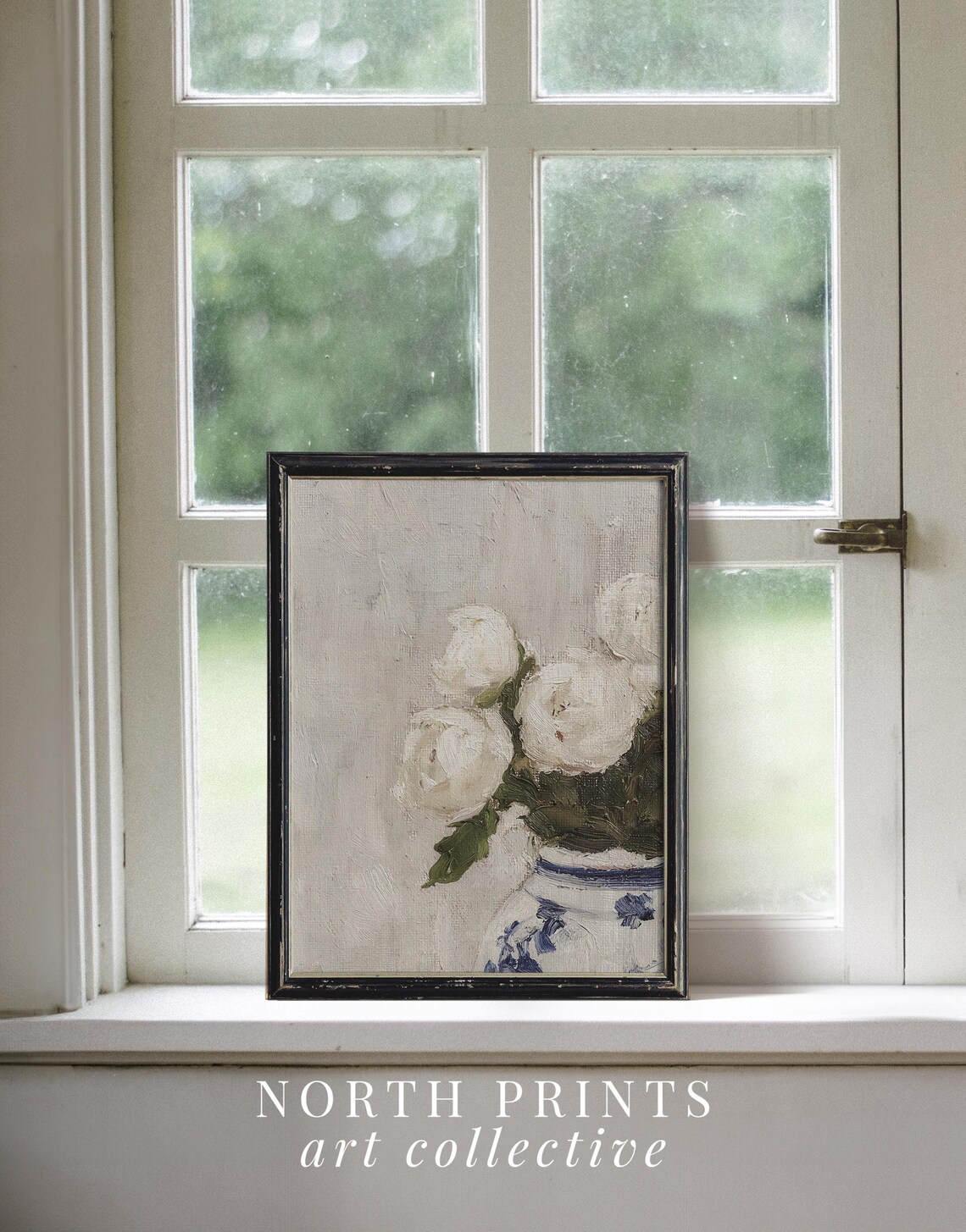 Classic Botanical Floral Art Print, French Country - Image 2