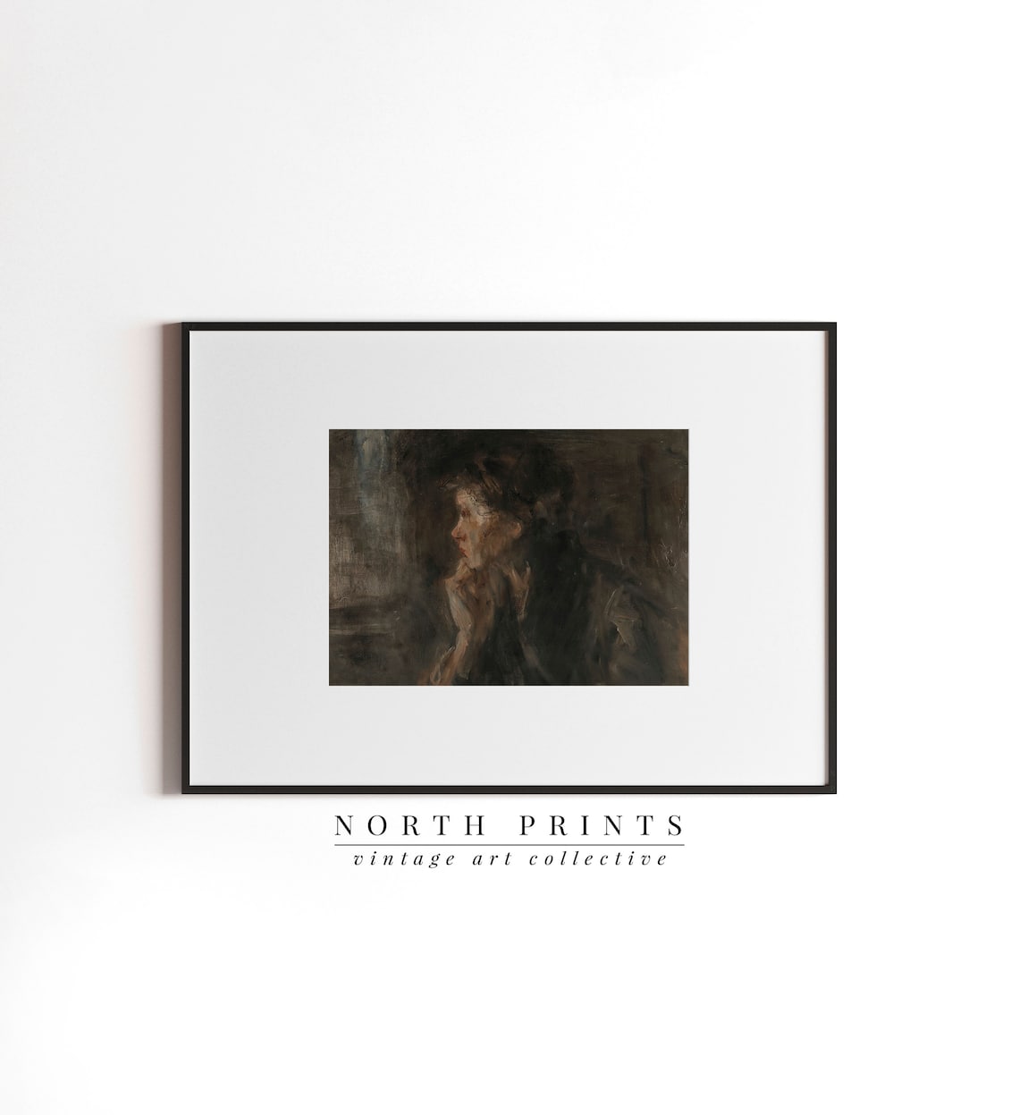 Antique Portrait Painting, Modern Farmhouse Art Print - Image 4