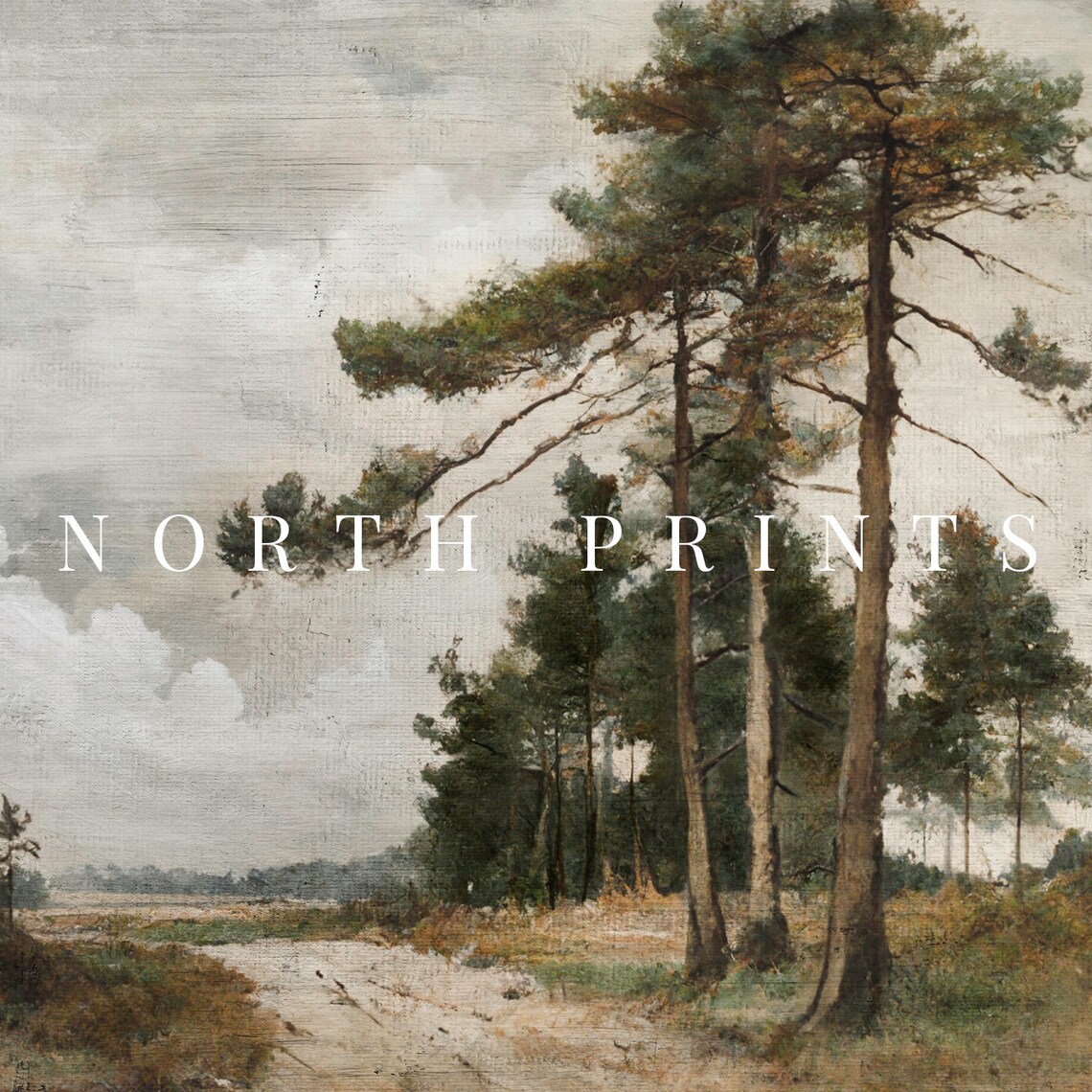 Rustic Country Landscape Painting, Farmhouse Art Print - Image 2