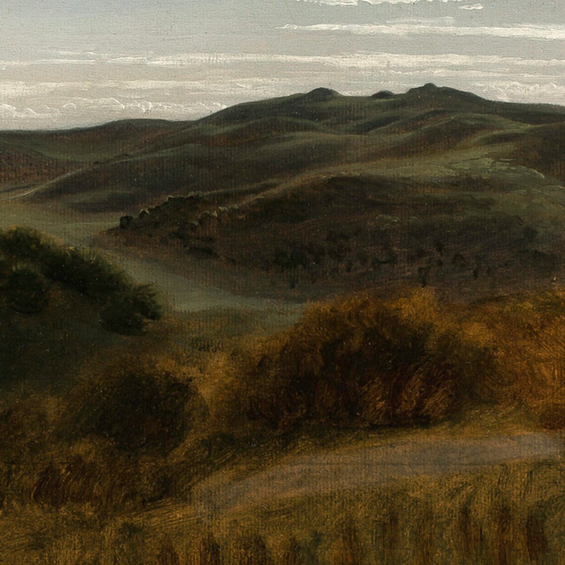 Vintage Mountain Landscape Art Print, Moody Country Style - Image 4