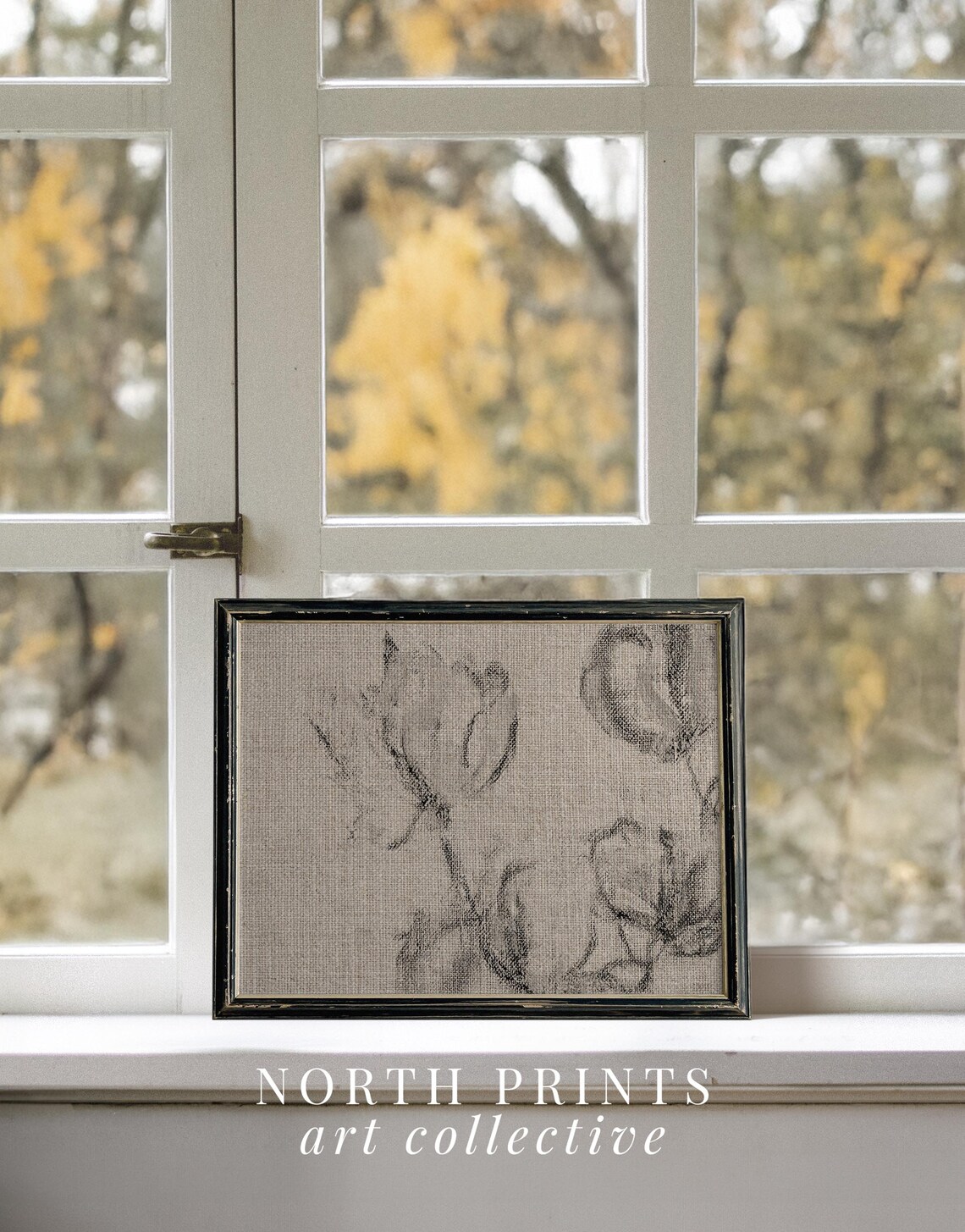 Neutral Rustic Tapestry Art Print, Classic Farmhouse - Image 3