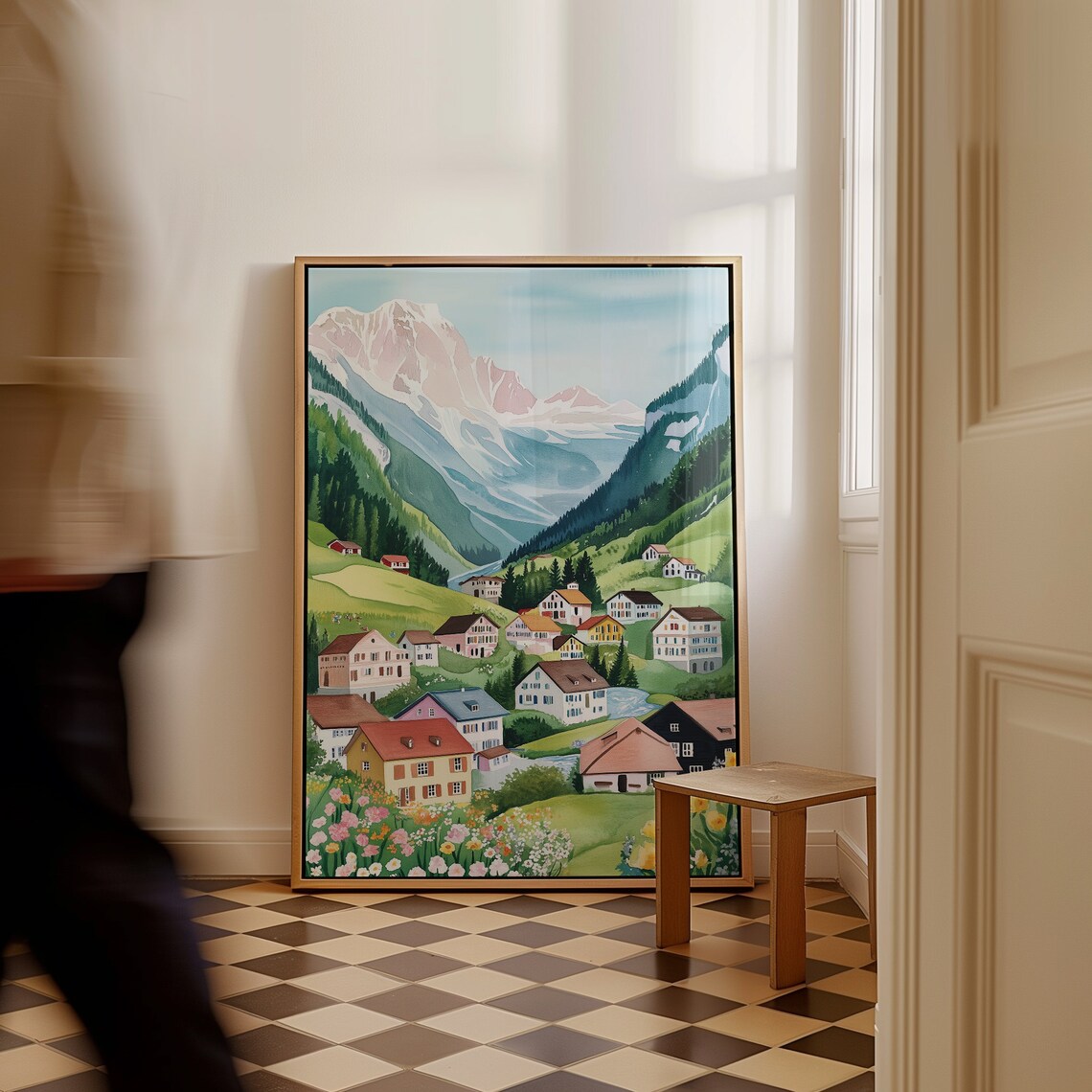 Switzerland Swiss Alps Travel Poster, Grindelwald - Image 2
