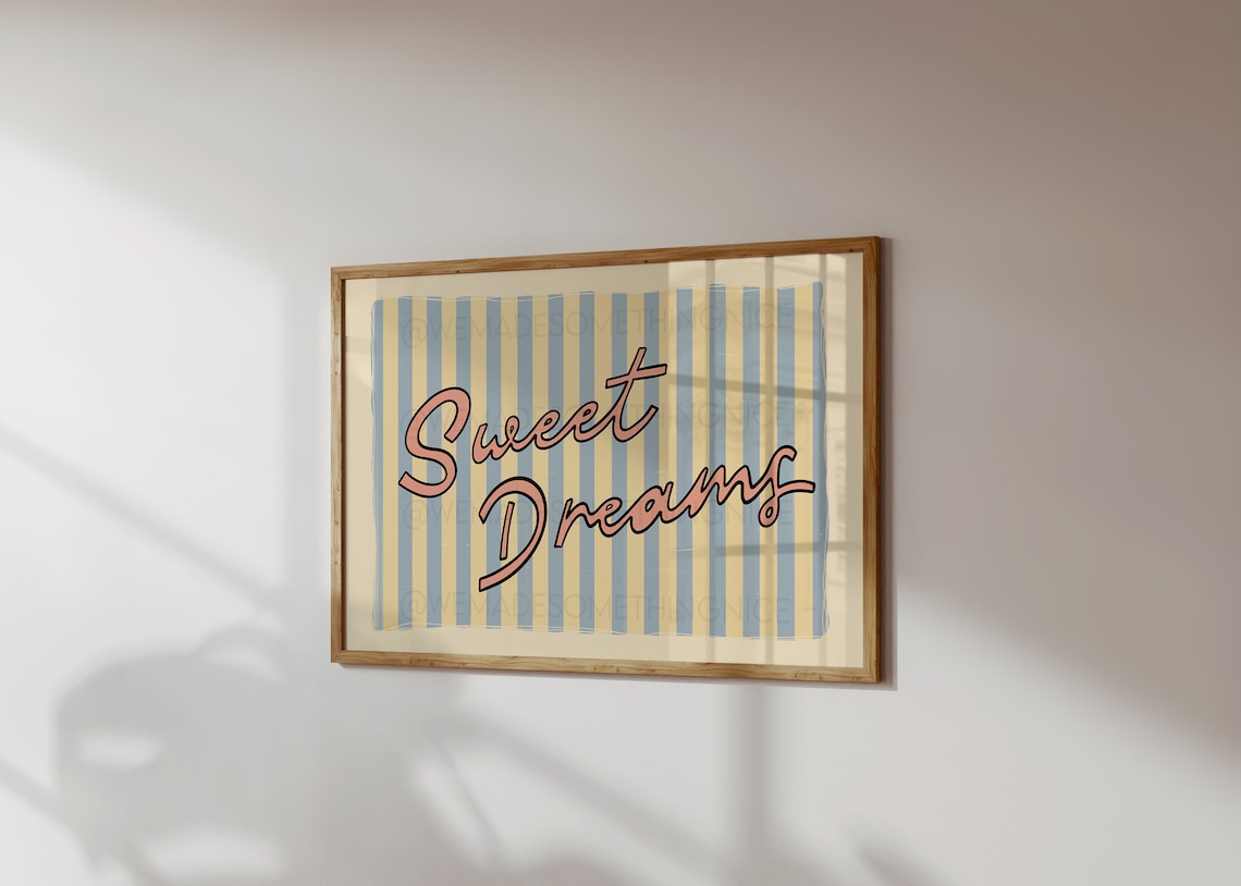 Sweet Dreams Retro Wall Art, Coquette Decor - Image 4