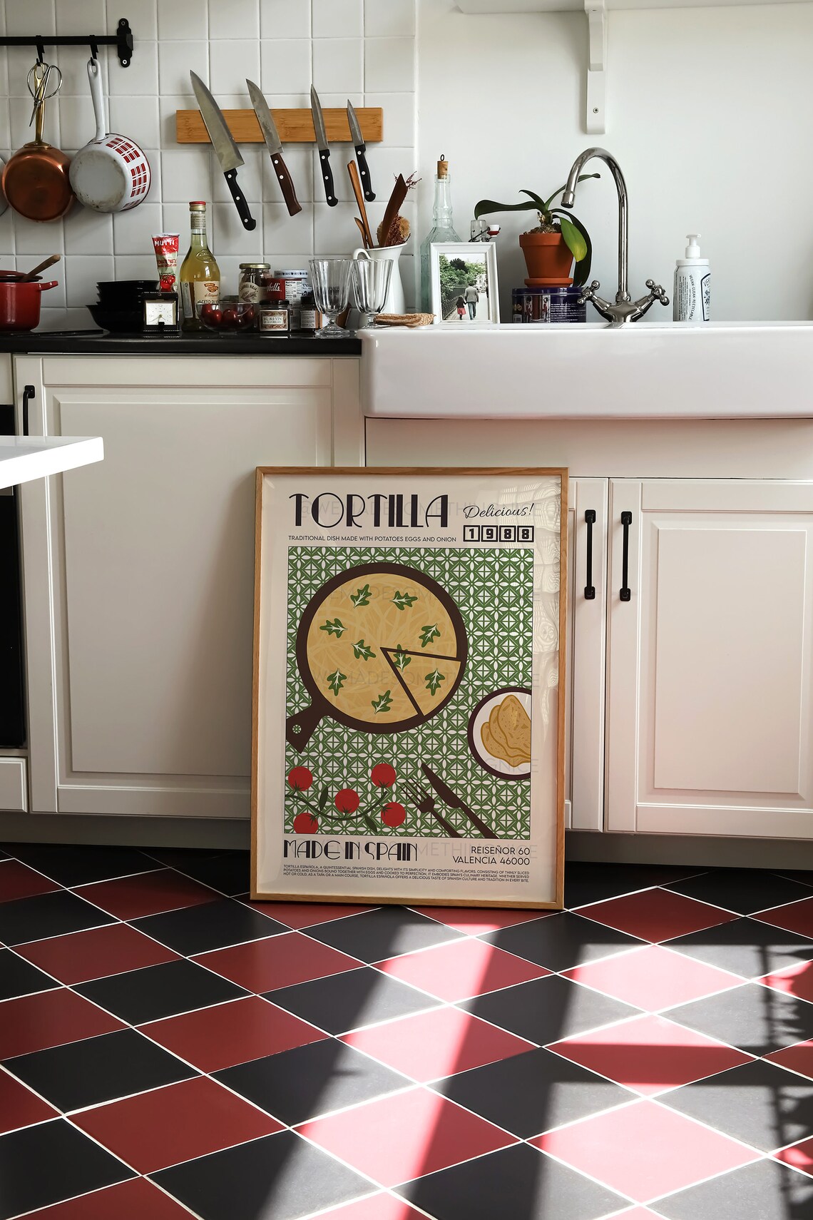Tortilla Kitchen Poster, Spain Food Art - Image 3