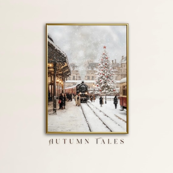 Orient Express Winter Wonderland, Vintage Art Print