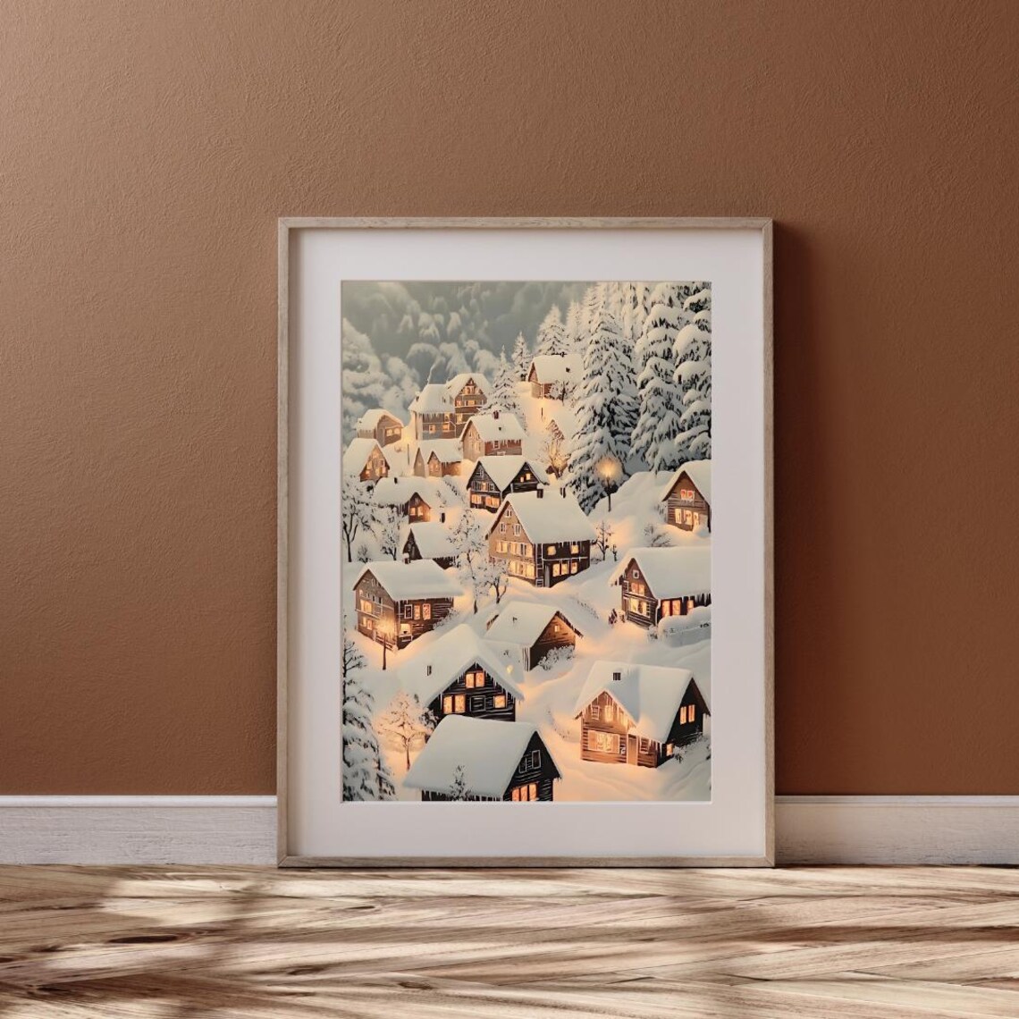 Winter Winderland Christmas Cottagecore Art Print - Image 3