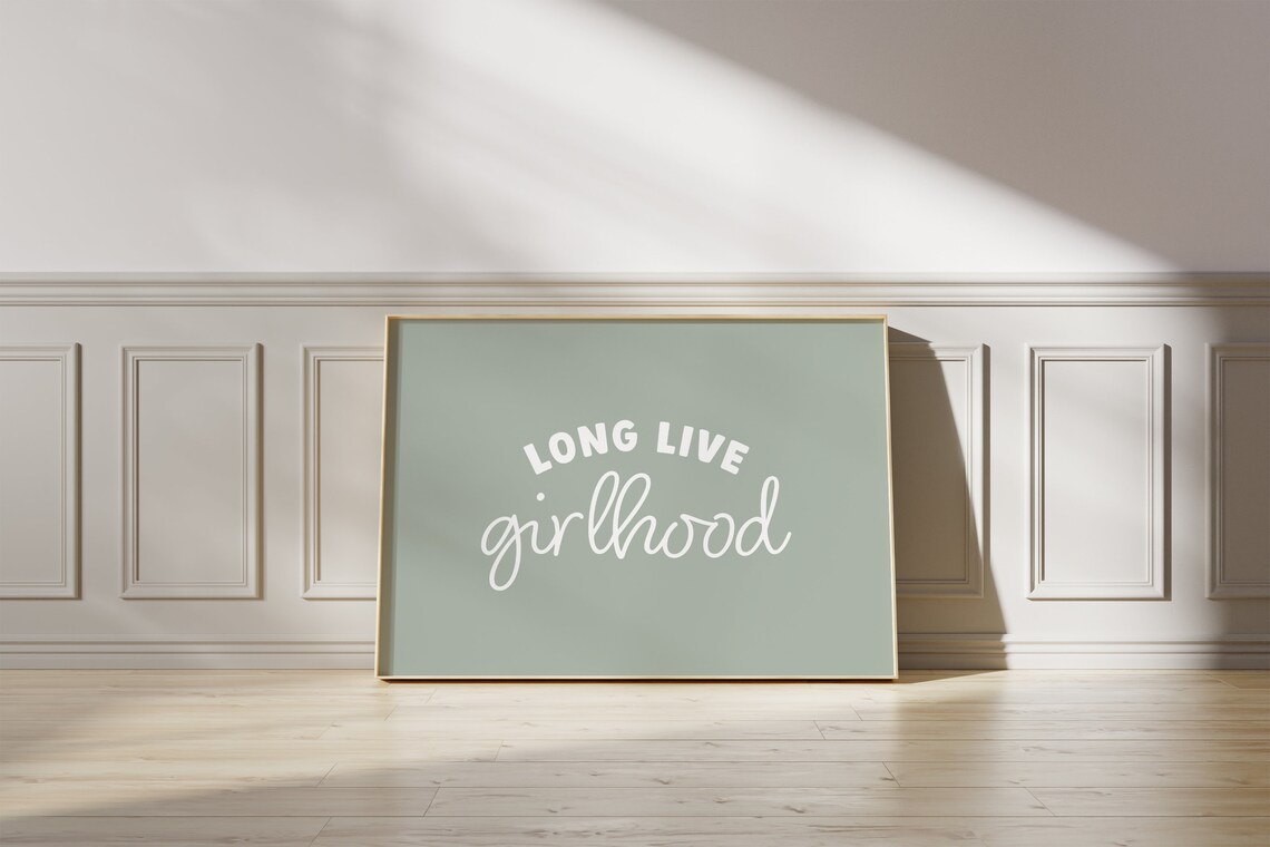 Long Live Girlhood Kids Nursery Room Art Print - Image 2