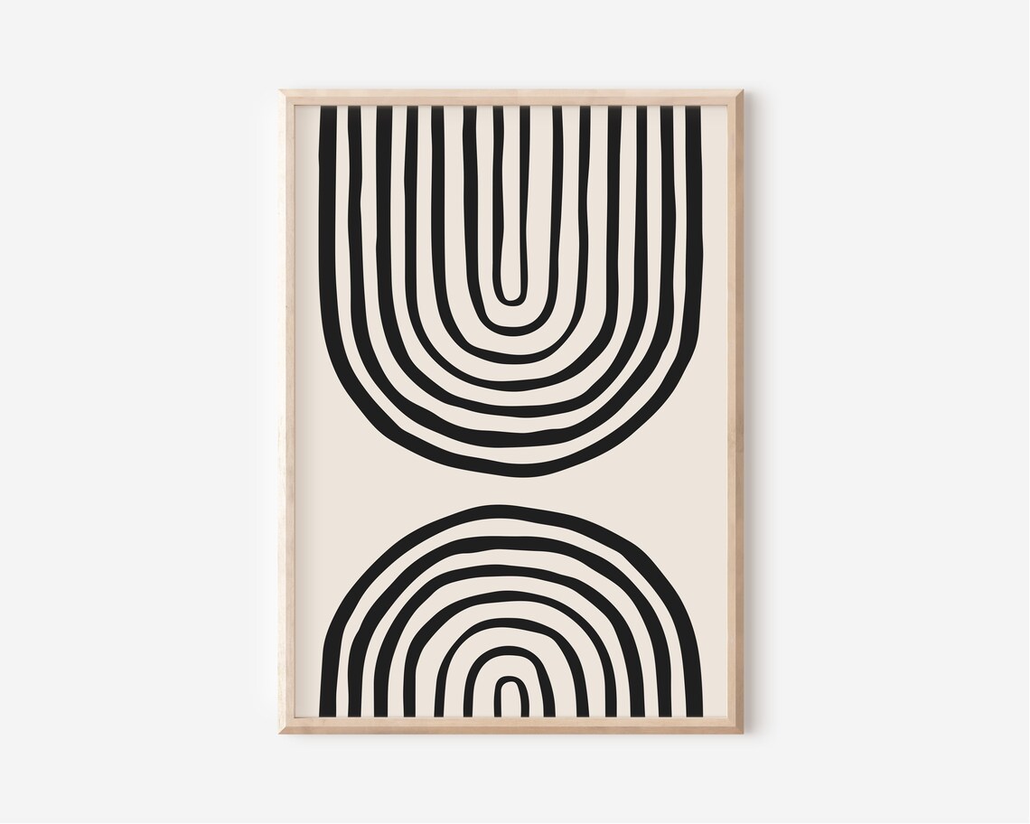 Black Arches Print, Boho Abstract Wall Art - Image 3
