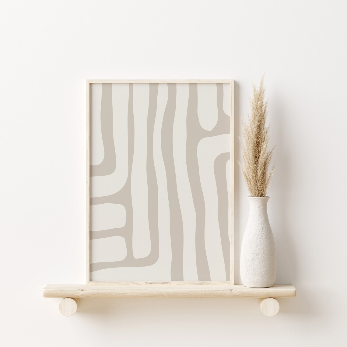 Modern Abstract Print, Organic Minimalist Boho - Image 3