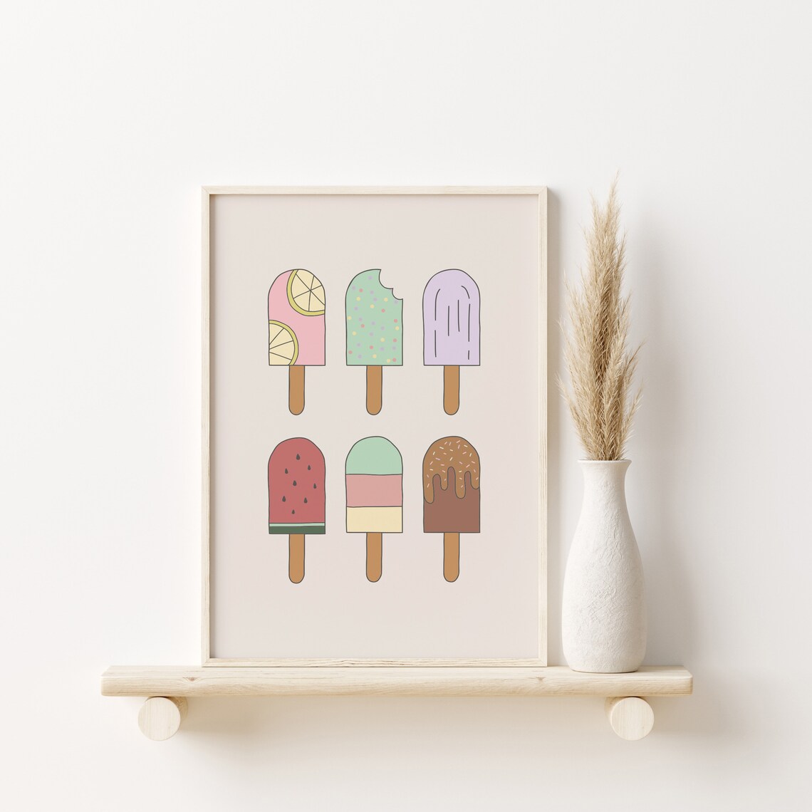 Ice Lolly Pop Popsicle Art Print, Girls Nursery - Image 3
