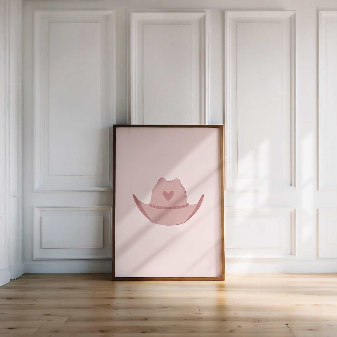 Cowgirl Hat Nursery Print Cowgirl Western Wall Art Pink Nursery Wall Art Western Nursery Print Cowgirl Wall Art Wall Art