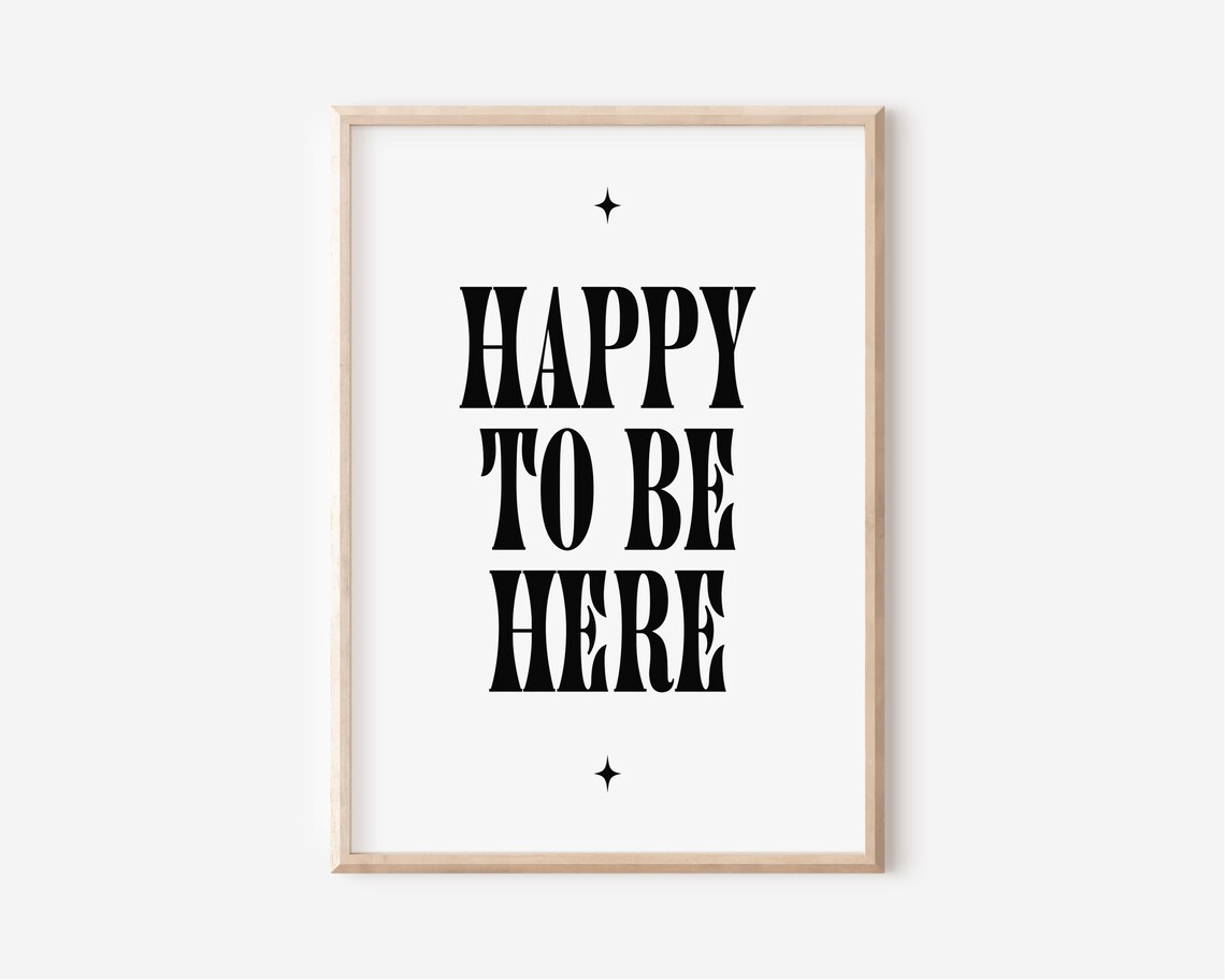 Happy To Be Here Cheers Bar and Kitchen Art Print - Image 3