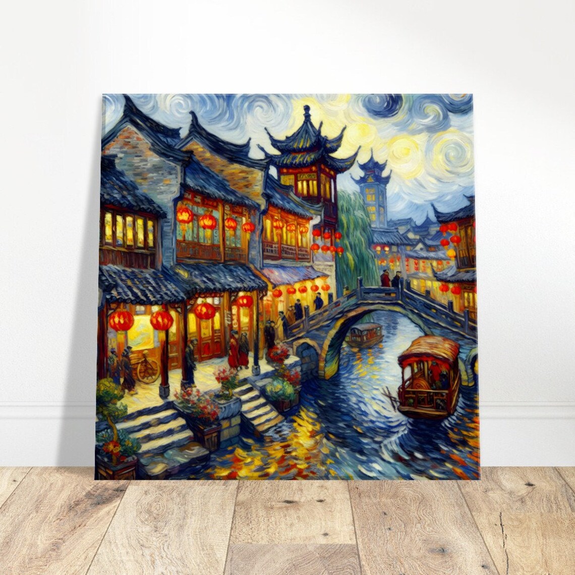 Gubei Tranquility Oil Painting, Impressionism - Image 5