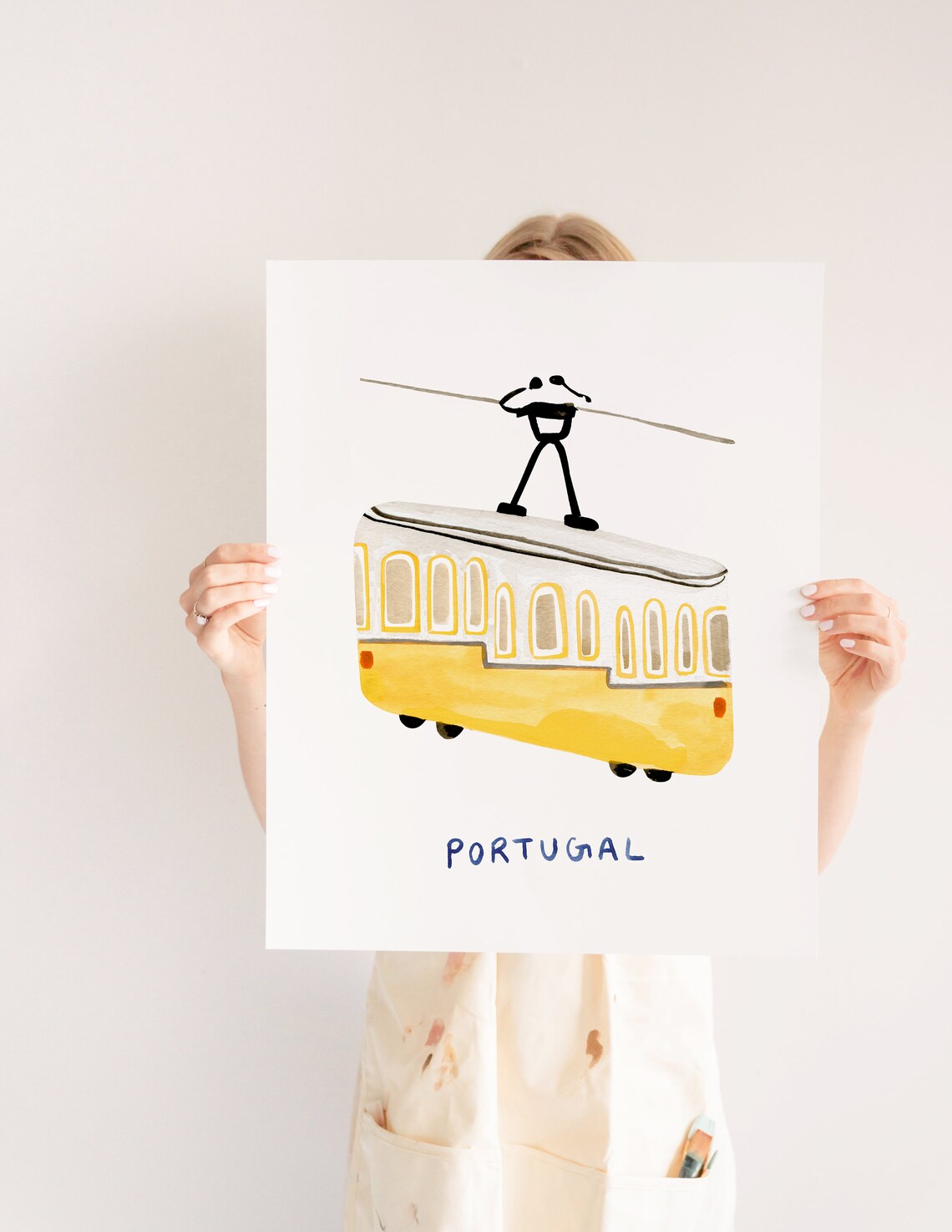 Portugal Tram Art Print, Lisbon Travel Poster - Image 3