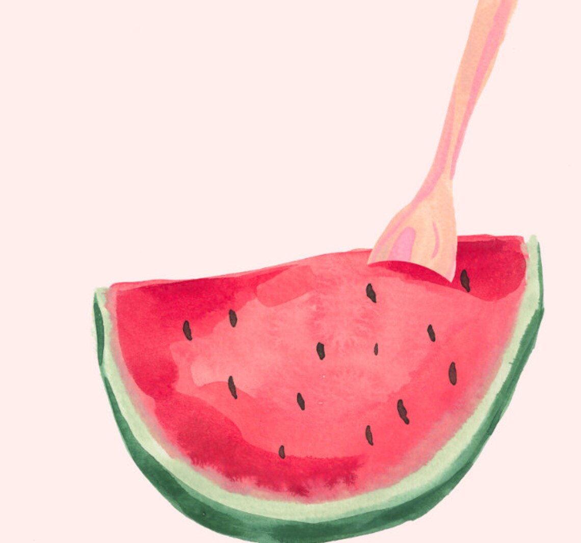 Watermelon Art Print, Sabina Fenn Illustration - Image 3