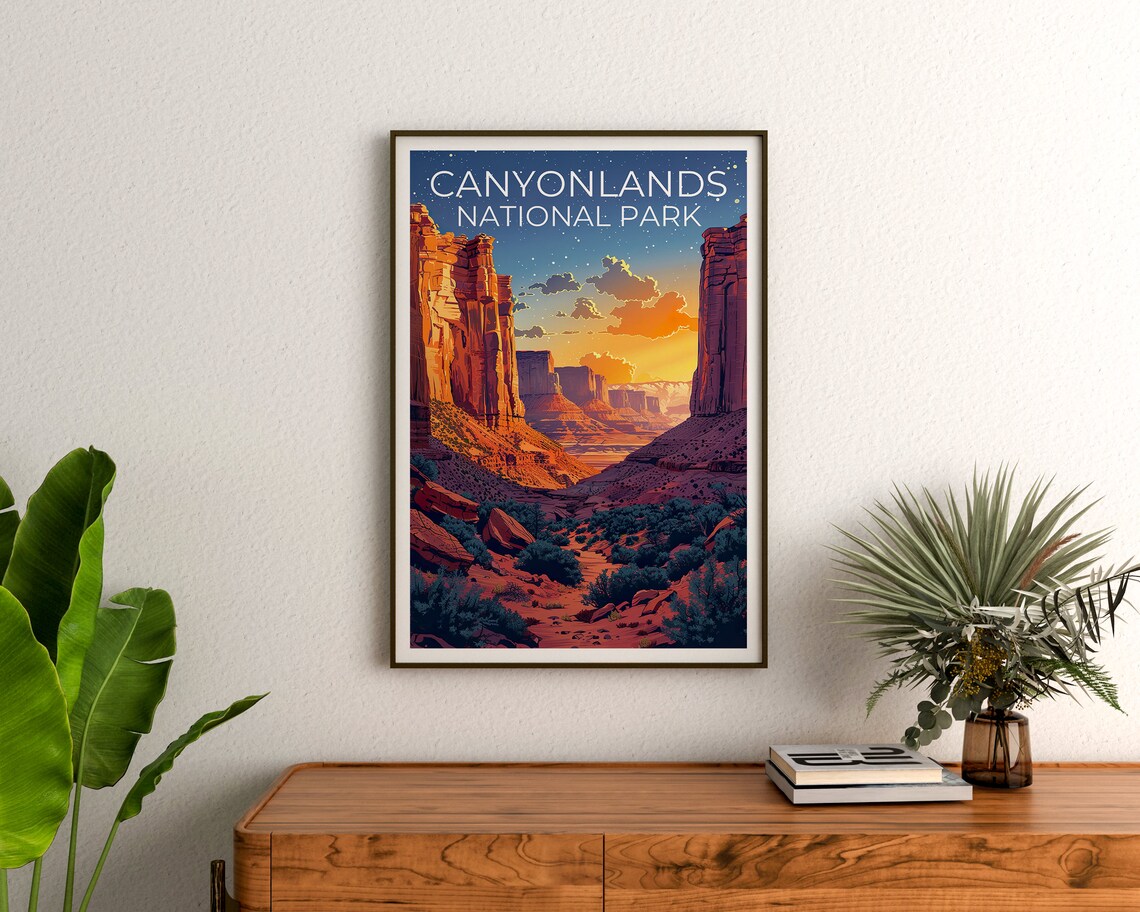 Canyonlands National Park Travel Poster, Utah Art - Image 3
