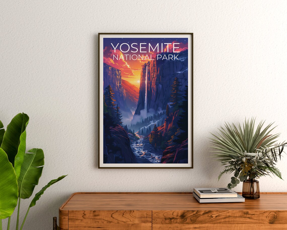 Yosemite National Park Travel Poster, California - Image 3