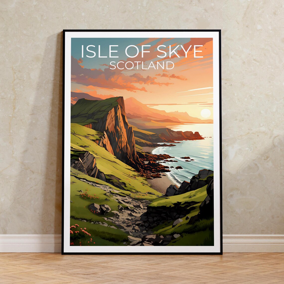 Isle Of Skye Scotland Travel Poster, Wall Art