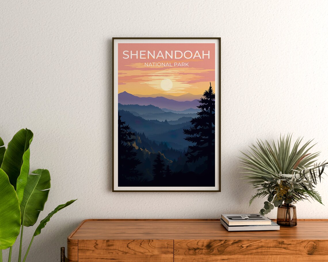 Shenandoah National Park Travel Poster, Wall Art Print - Image 3