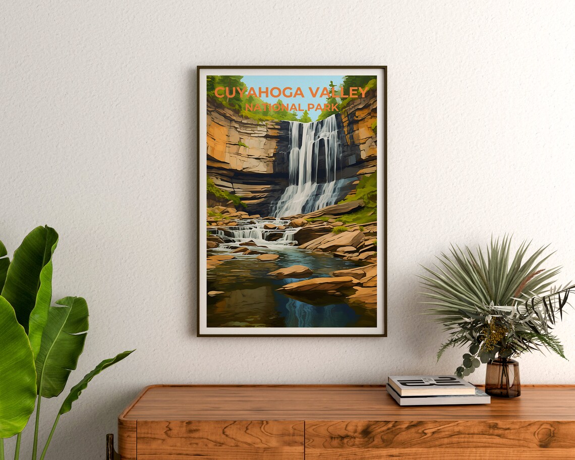 Cuyahoga Valley Ohio Travel Poster, Nature Print - Image 3