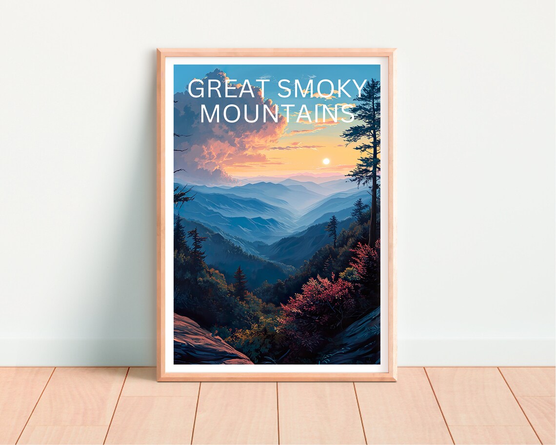 Great Smoky Mountains Travel Poster, National Park - Image 4