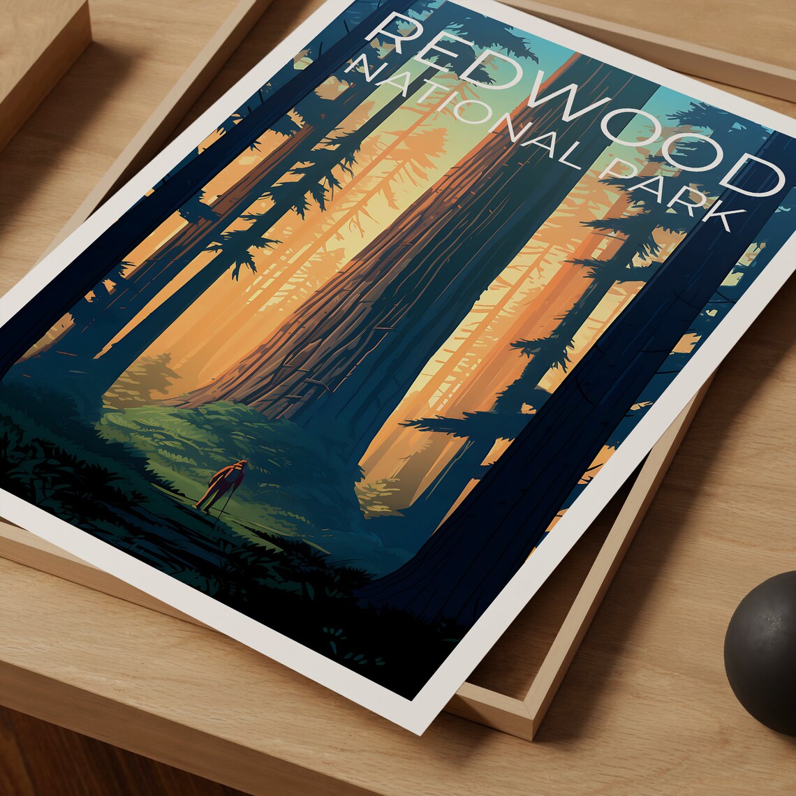 Redwood National Park, California Travel Poster - Image 4