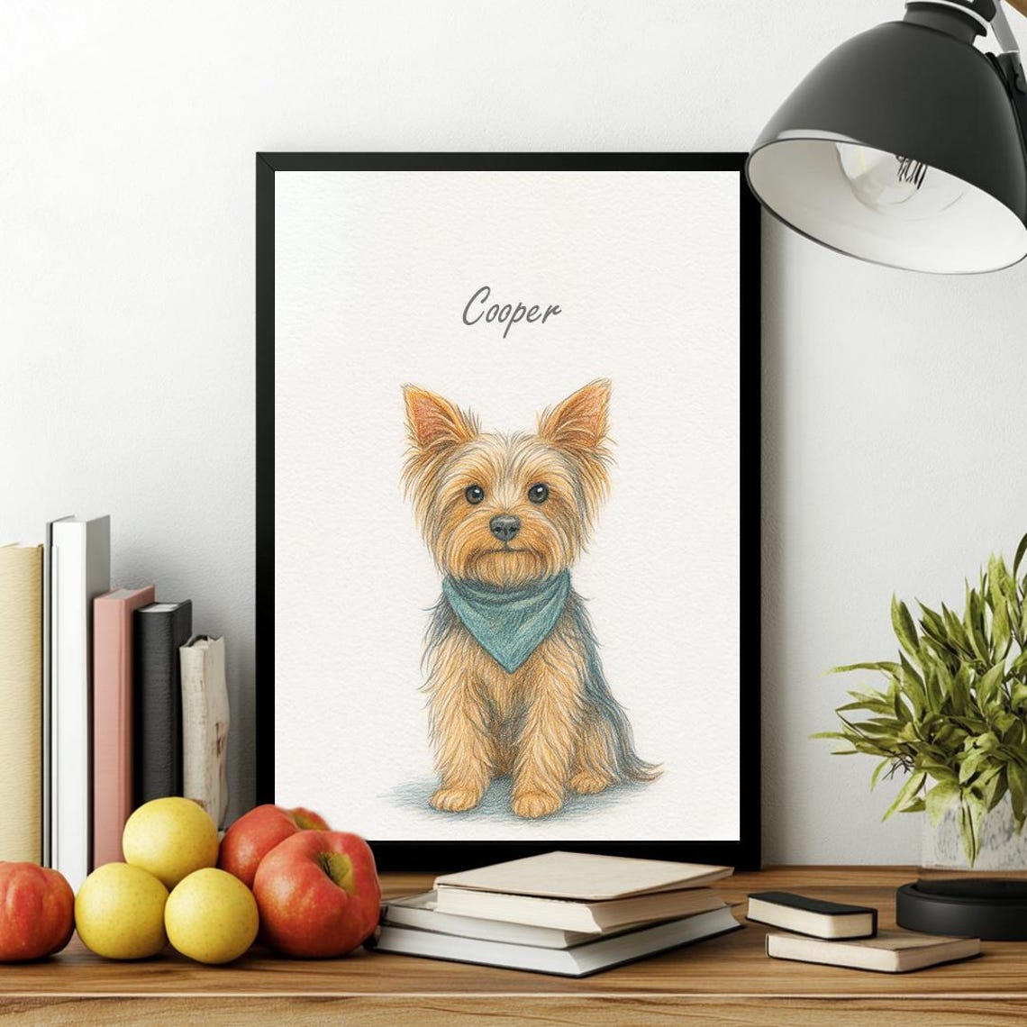 Custom Watercolor Portraits, Personalized Pet Memorial Art - Image 2