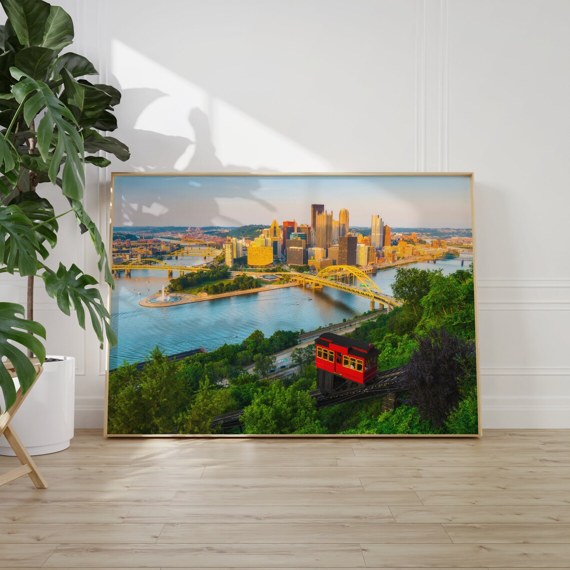 Pittsburgh Travel Poster, Pennsylvania USA Art Print - Image 2