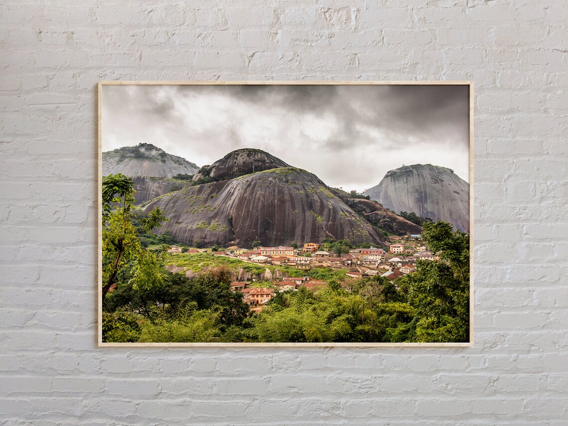 Nigeria Real Photo Art Print, African Wall Decor
